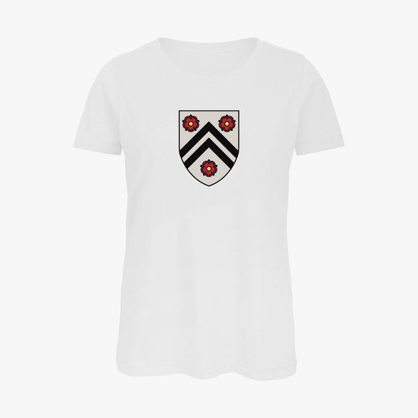Load image into Gallery viewer, Ladies Oxford College Arms Organic T-Shirt