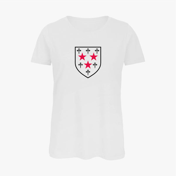 Load image into Gallery viewer, Ladies Oxford College Arms Organic T-Shirt
