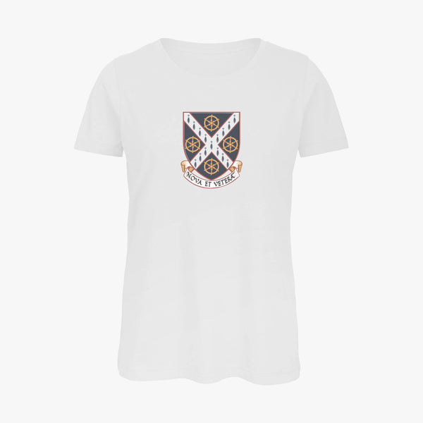 Load image into Gallery viewer, Ladies Oxford College Arms Organic T-Shirt