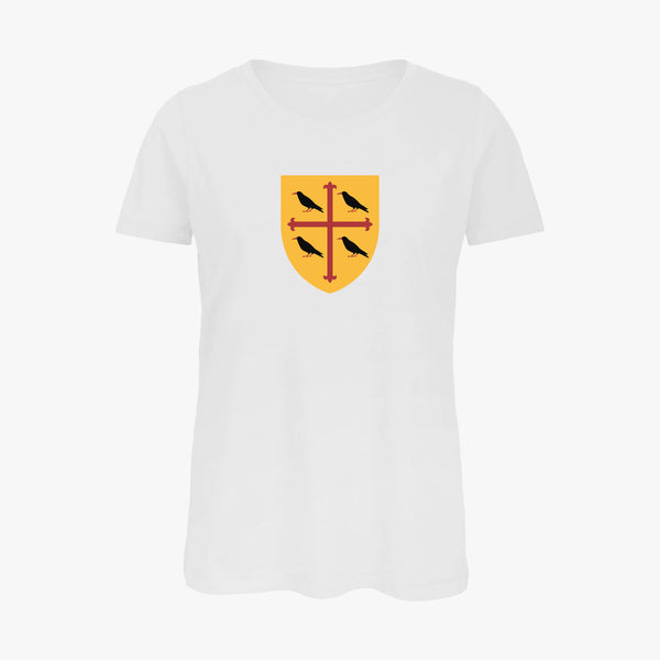 Load image into Gallery viewer, Ladies Oxford College Arms Organic T-Shirt