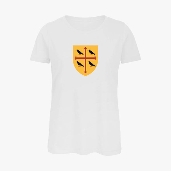 Load image into Gallery viewer, Ladies Oxford College Arms Organic T-Shirt
