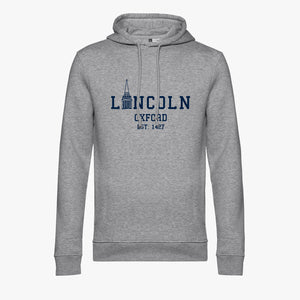 Lincoln College Library Tower Men's Organic Printed Hoodie