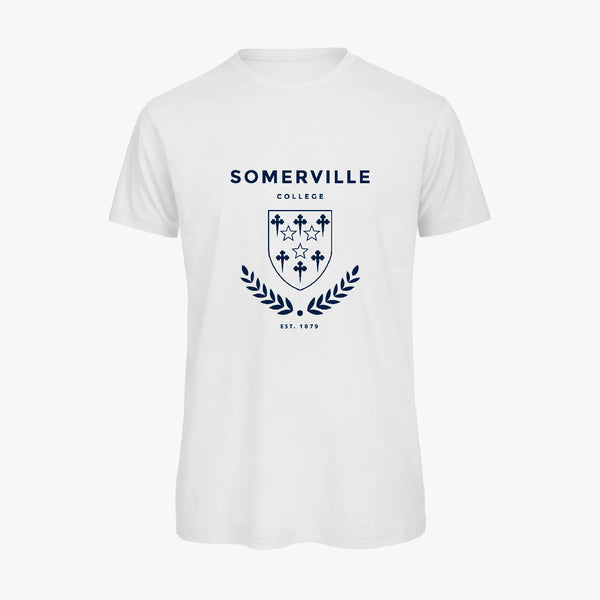 Load image into Gallery viewer, Somerville College Men's Organic Laurel T-Shirt