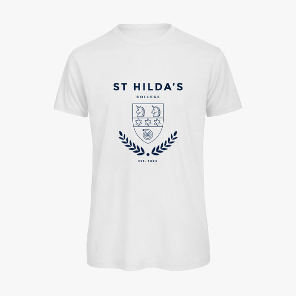 Load image into Gallery viewer, St Hilda's College Men's Organic Laurel T-Shirt