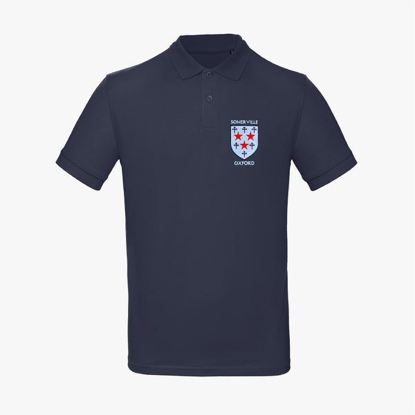 Load image into Gallery viewer, Somerville College Men's Organic Embroidered Polo Shirt