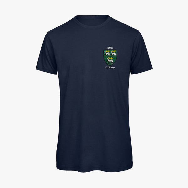 Load image into Gallery viewer, Jesus College Men's Organic Embroidered T-Shirt