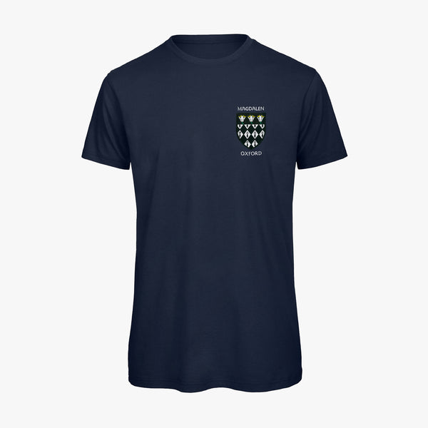 Load image into Gallery viewer, Magdalen College Men's Organic Embroidered T-Shirt