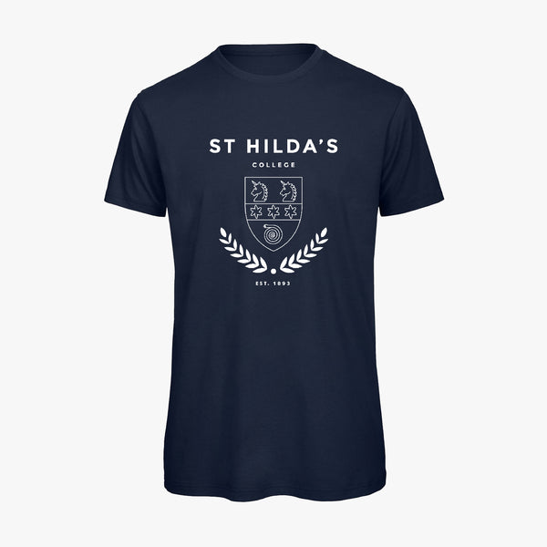 Load image into Gallery viewer, St Hilda's College Men's Organic Laurel T-Shirt