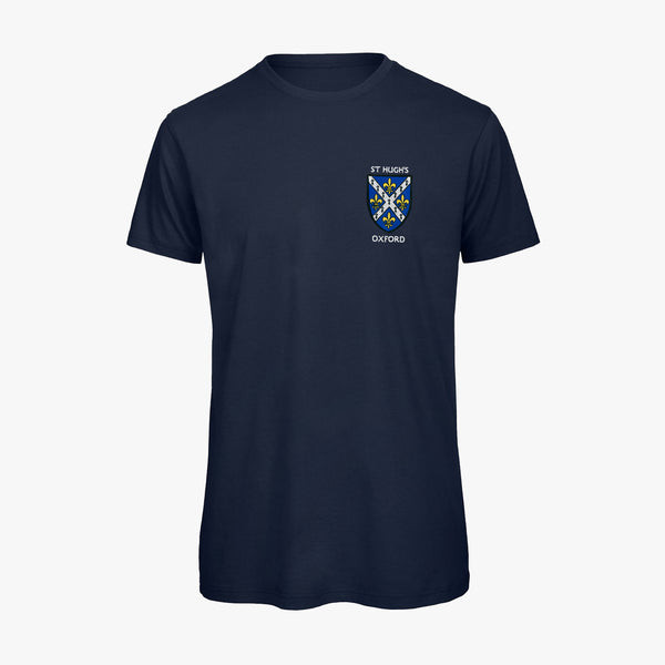 Load image into Gallery viewer, St Hugh&#39;s College College Men&#39;s Organic Embroidered T-Shirt

