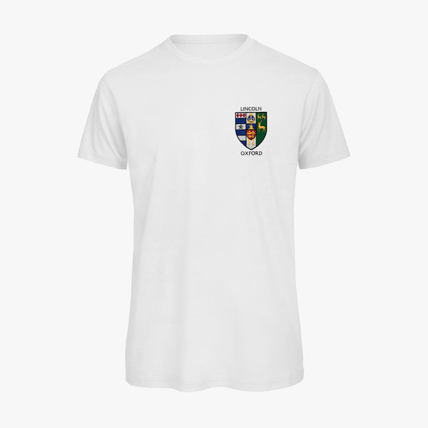 Load image into Gallery viewer, Lincoln College Men&#39;s Organic Embroidered T-Shirt
