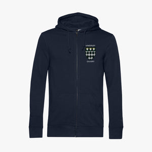 Men's Oxford College Organic Embroidered Zip Hoodie