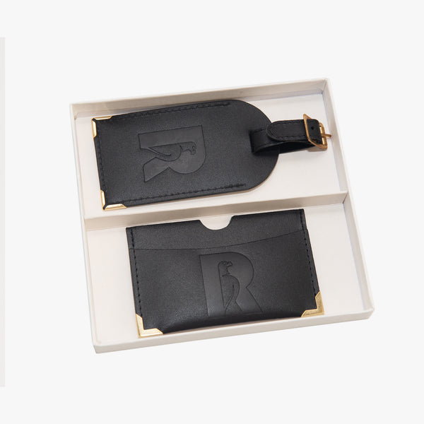 Load image into Gallery viewer, Rhodes Trust Boxed Leather Cardholder & Luggage Tag (Internal)