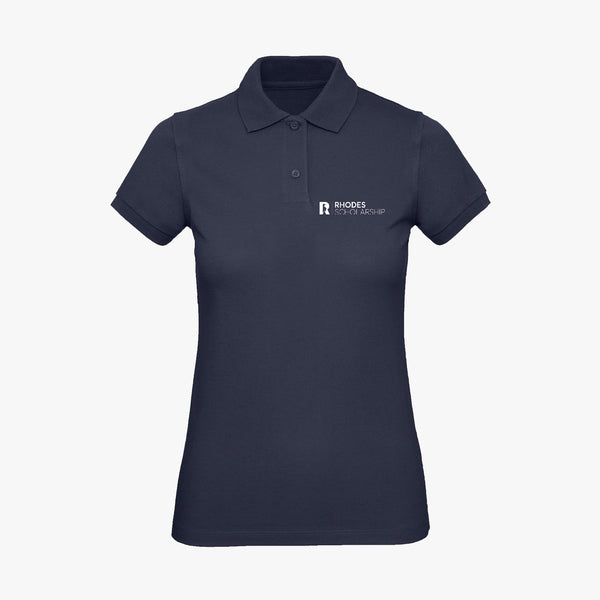 Load image into Gallery viewer, Rhodes Trust Organic Ladies Polo Shirt