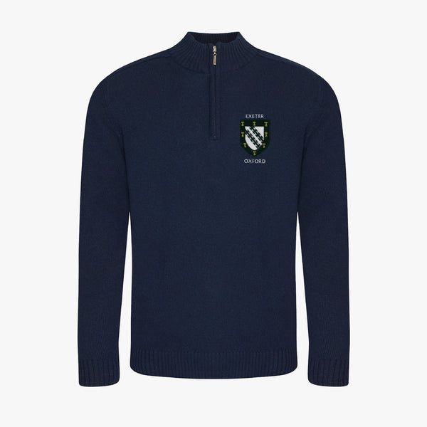 Load image into Gallery viewer, Unisex Oxford College Regenerated Cotton 1/4 Zip Sweater
