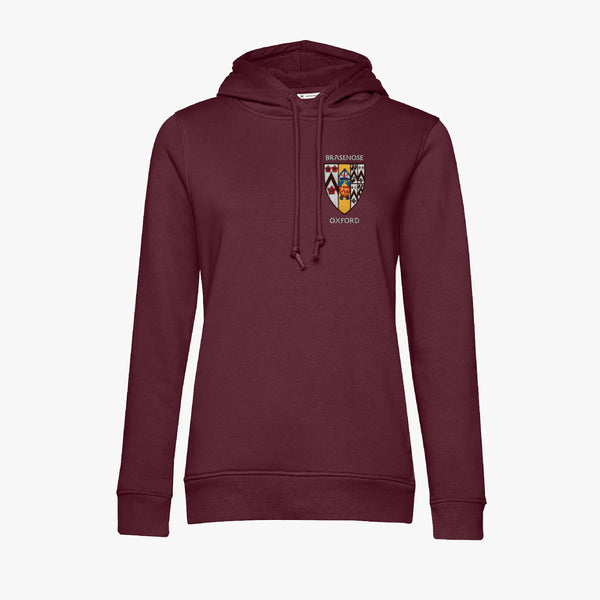 Load image into Gallery viewer, Brasenose College Ladies Organic Embroidered Hoodie
