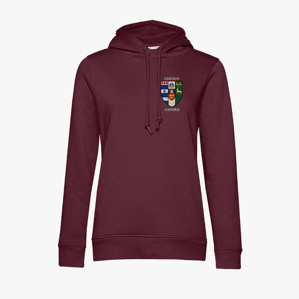 Load image into Gallery viewer, Lincoln College Ladies Organic Embroidered Hoodie
