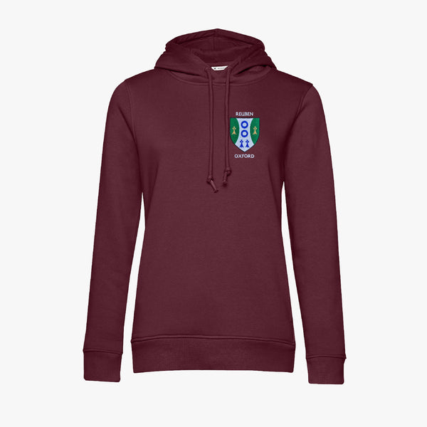 Load image into Gallery viewer, Reuben College Ladies Organic Embroidered Hoodie
