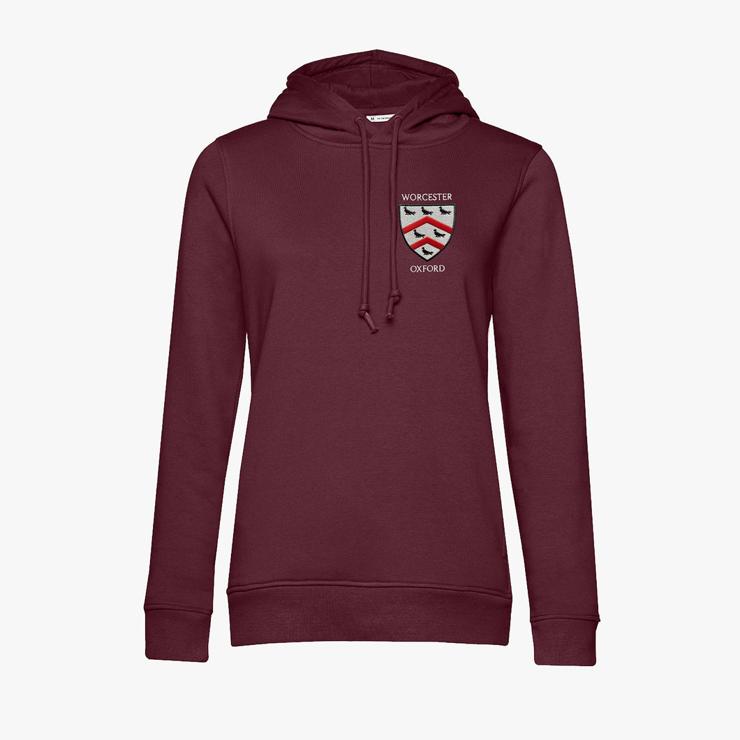 Worcester College Ladies Organic Embroidered Hoodie