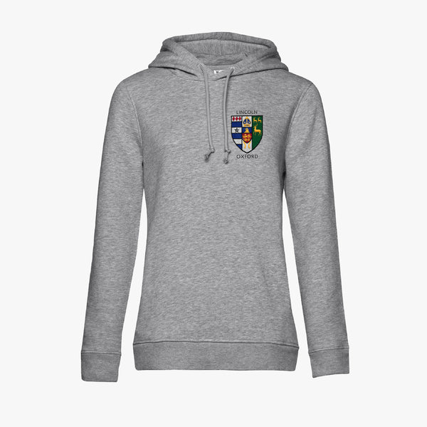 Load image into Gallery viewer, Lincoln College Ladies Organic Embroidered Hoodie
