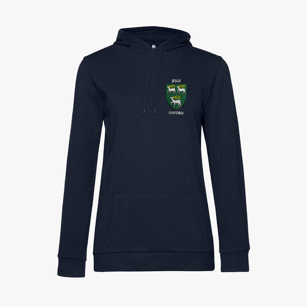 Load image into Gallery viewer, Jesus College Ladies Organic Embroidered Hoodie

