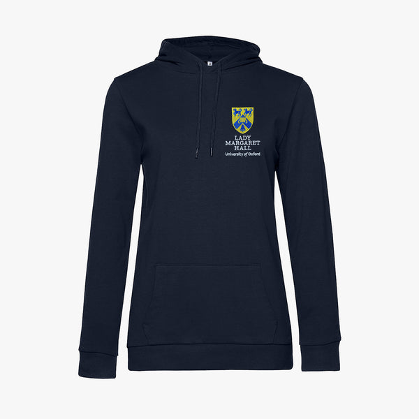 Load image into Gallery viewer, Lady Margaret Hall Hall Ladies Organic Embroidered Hoodie
