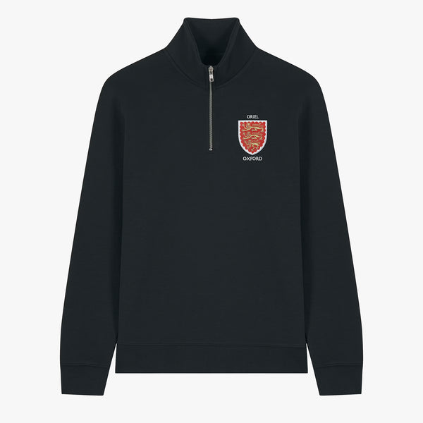 Load image into Gallery viewer, Oriel College Unisex Organic Cotton 1/4 Zip Sweatshirt
