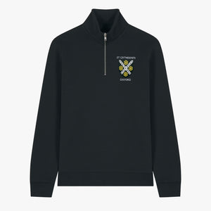 St Catherine's College Unisex Organic Cotton 1/4 Zip Sweatshirt