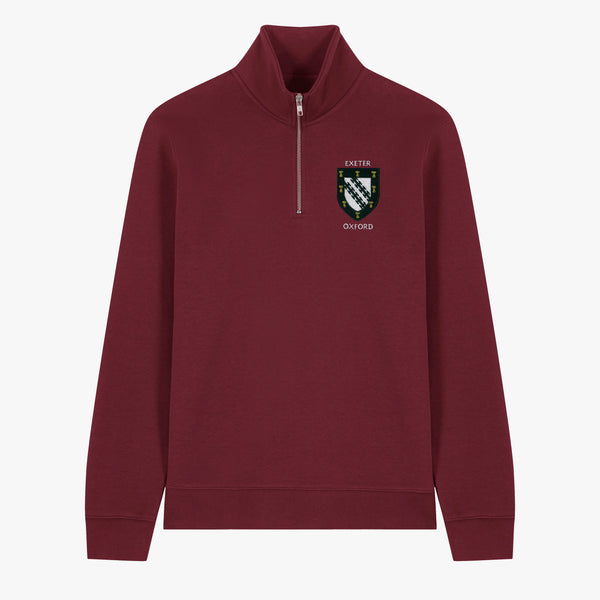 Load image into Gallery viewer, Exeter College Unisex Organic Cotton 1/4 Zip Sweatshirt
