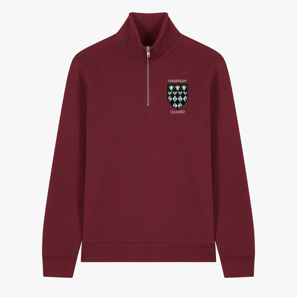 Load image into Gallery viewer, Magdalen College Unisex Organic Cotton 1/4 Zip Sweatshirt
