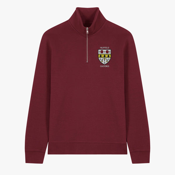 Load image into Gallery viewer, Nuffield College Unisex Organic Cotton 1/4 Zip Sweatshirt
