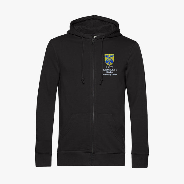 Load image into Gallery viewer, Lady Margaret Hall Men&#39;s Organic Embroidered Zip Hoodie
