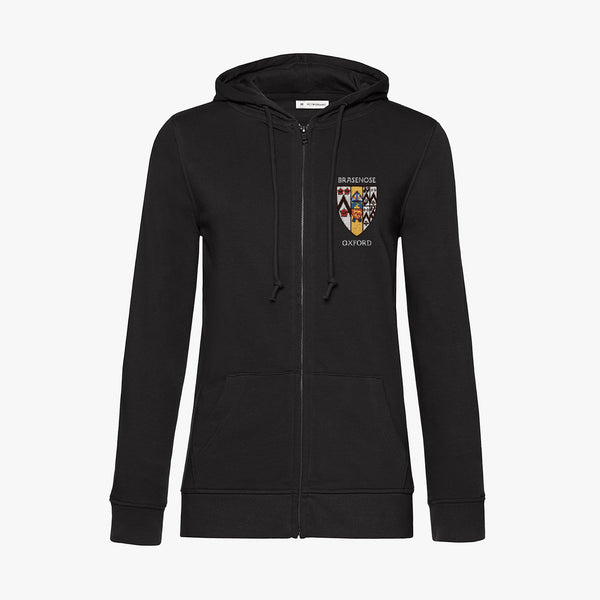 Load image into Gallery viewer, Ladies Oxford College Organic Embroidered Zip Hoodie
