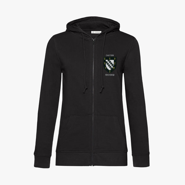 Load image into Gallery viewer, Ladies Oxford College Organic Embroidered Zip Hoodie
