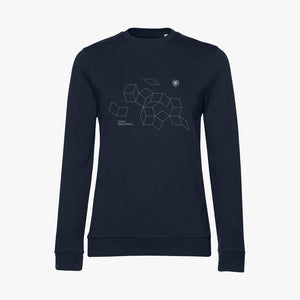 OUTLET Oxford Mathematics Organic Ladies Sweatshirt Navy Medium