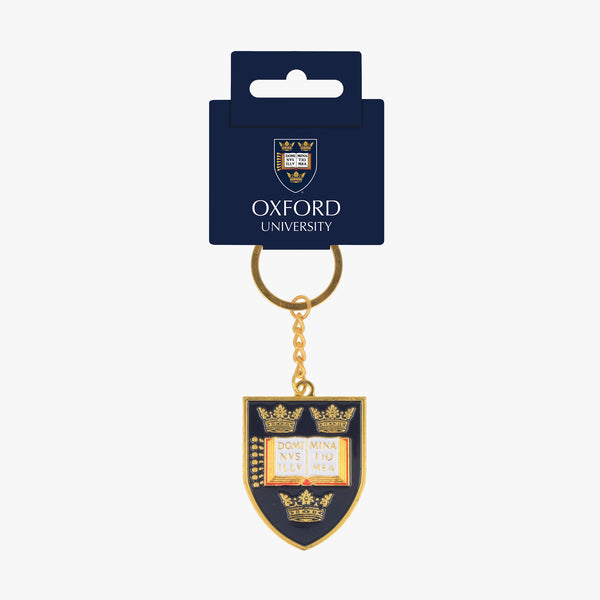 Load image into Gallery viewer, Official Oxford University Shield Infill Metal Keyring
