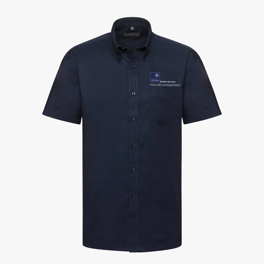 FM07 Estates Services Men's Short Sleeved Classic Oxford Shirt