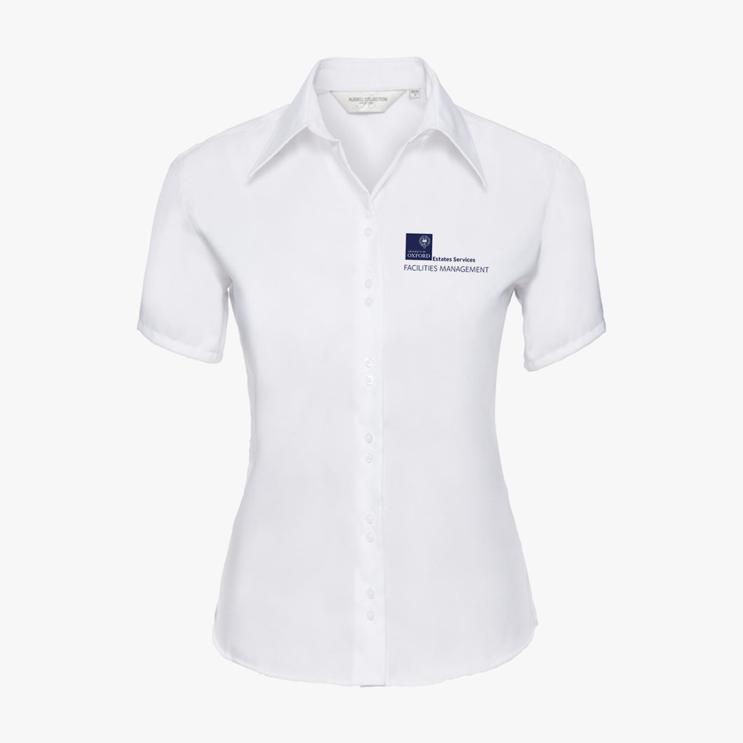 FM12 Estates Services Ladies Tailored Ultimate Non-Iron Short Sleeved Shirt