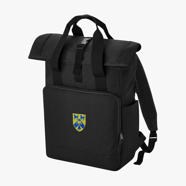 Load image into Gallery viewer, Oxford College Recycled Rolltop Laptop Backpack
