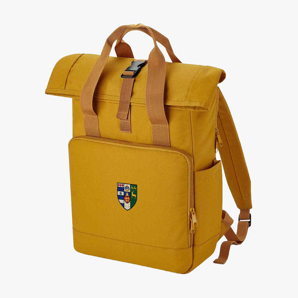 Load image into Gallery viewer, Lincoln College Recycled Rolltop Laptop Backpack
