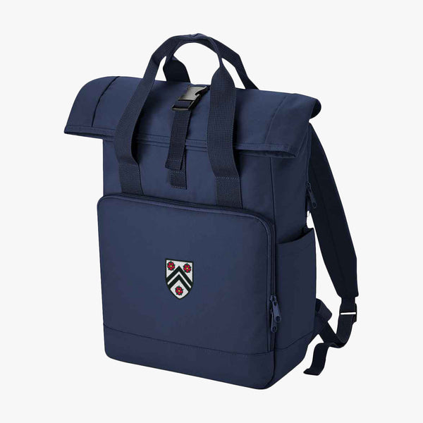 Load image into Gallery viewer, New College Recycled Rolltop Laptop Backpack
