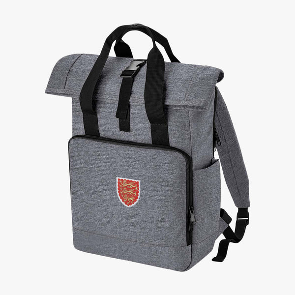 Load image into Gallery viewer, Oriel College Recycled Rolltop Laptop Backpack
