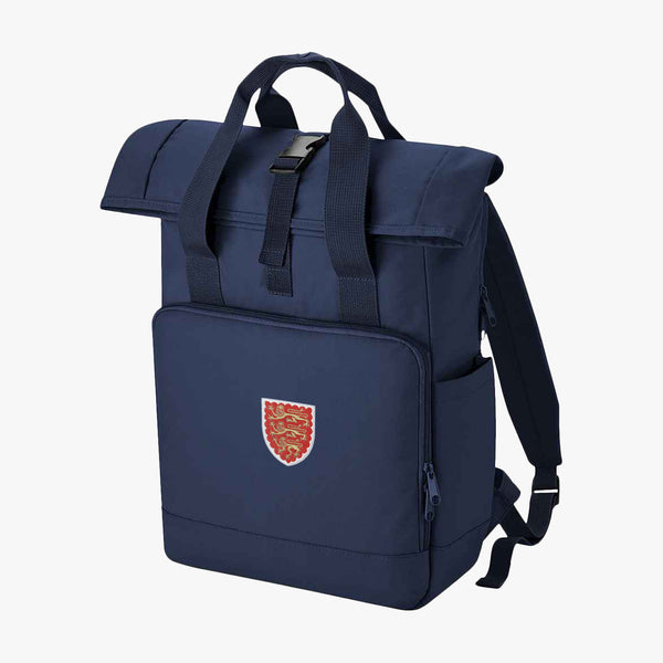 Load image into Gallery viewer, Oriel College Recycled Rolltop Laptop Backpack
