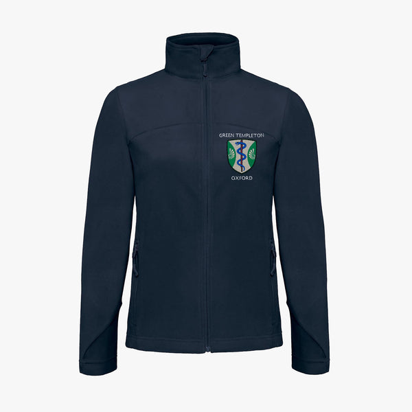 Load image into Gallery viewer, Green Templeton College Ladies Embroidered Micro Fleece
