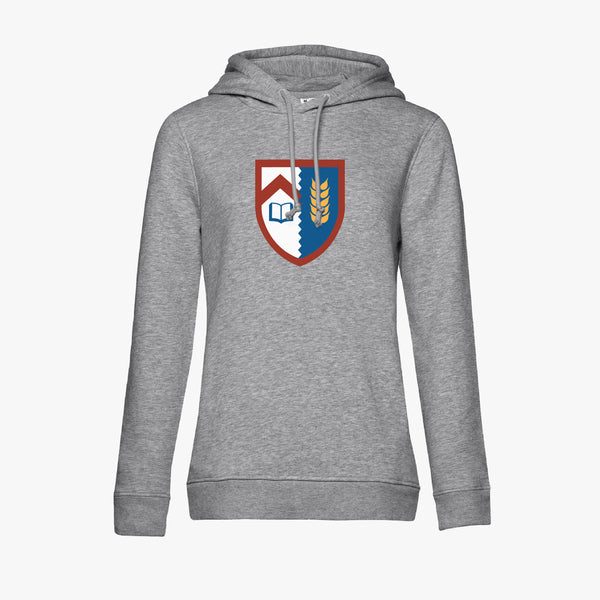 Load image into Gallery viewer, Ladies Oxford College Arms Organic Printed Hoodie

