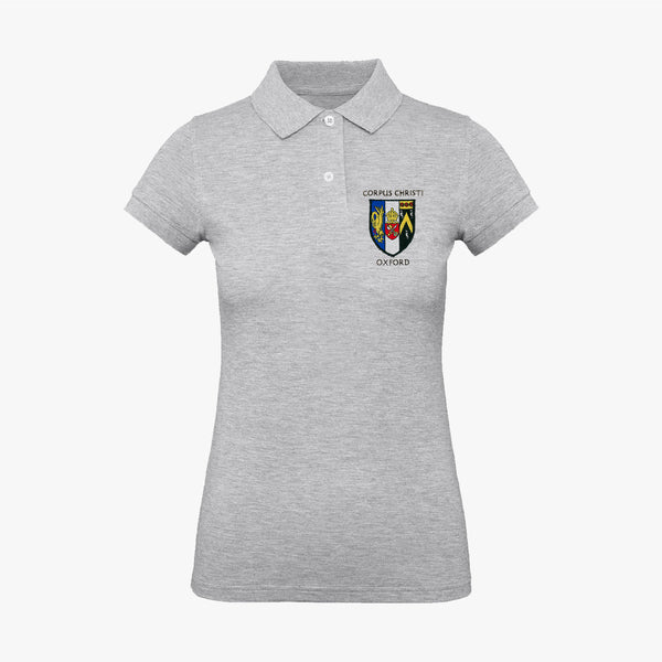 Load image into Gallery viewer, Corpus Christi College Ladies Organic Embroidered Polo Shirt
