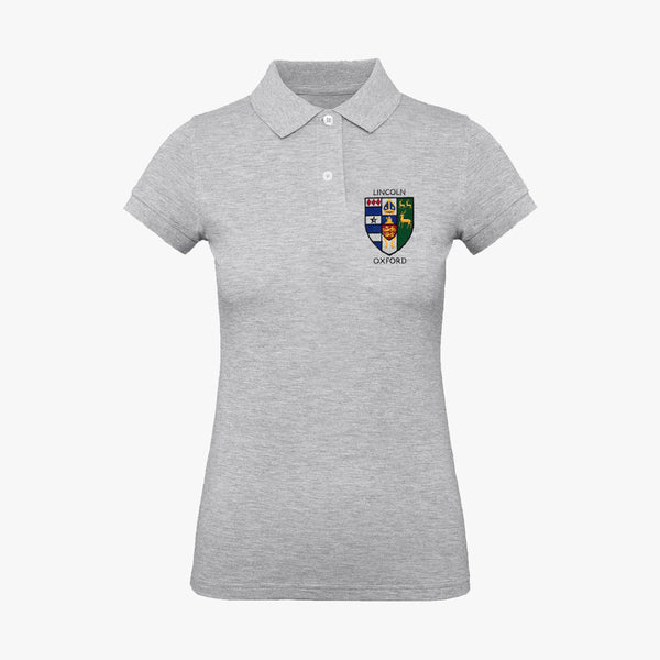 Load image into Gallery viewer, Lincoln College College Ladies Organic Embroidered Polo Shirt

