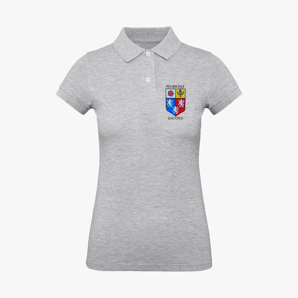 Load image into Gallery viewer, Pembroke College College Ladies Organic Embroidered Polo Shirt
