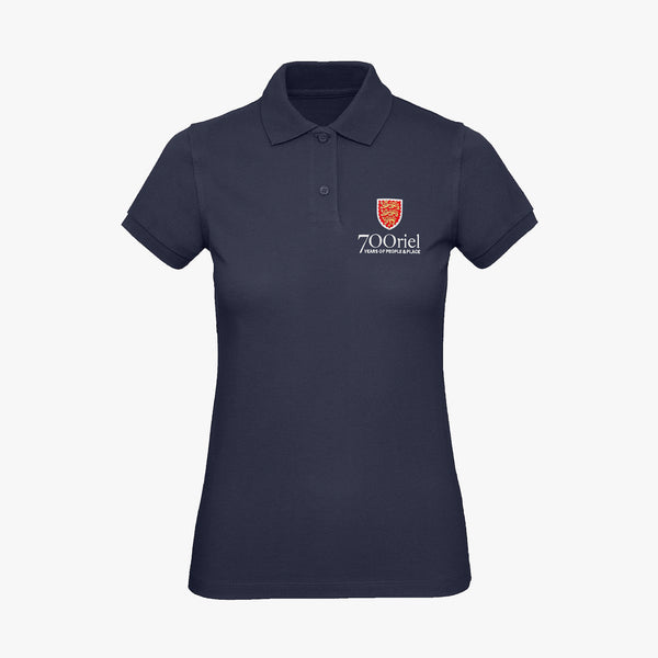 Load image into Gallery viewer, Oriel College Ladies Organic Embroidered Polo Shirt
