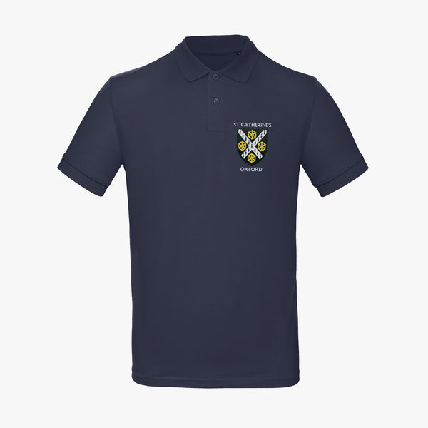 Load image into Gallery viewer, St Catherine&#39;s College Men&#39;s Organic Embroidered Polo Shirt

