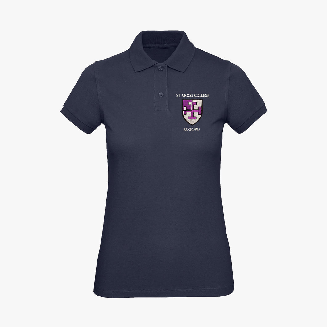 St Cross College Ladies Organic Embroidered Polo Shirt